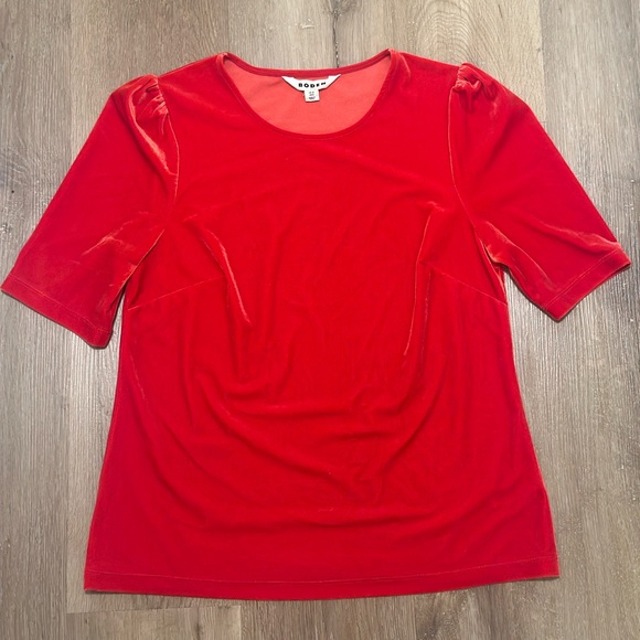 Boden Velvet Tee Shirt in Salsa Women’s 8 - Picture 2 of 6